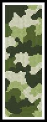 Camouflage Bookmark - Artecy Cross Stitch