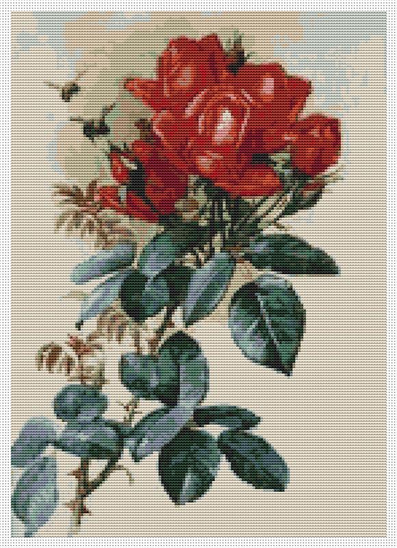 Roses By Paul De Longpre - Art of Stitch, The