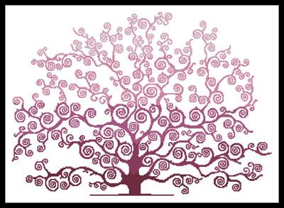 Spring Tree Silhouette - Artecy Cross Stitch