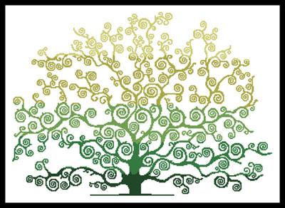 Summer Tree Silhouette - Artecy Cross Stitch