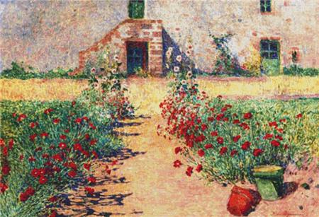 Aisle Of Carnations In Kervaudu - X Squared Cross Stitch