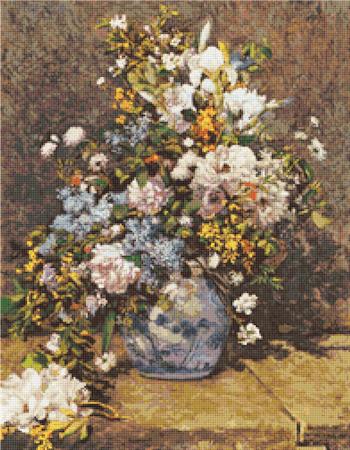 Flowers By Pierre-Auguste Renoir - Art of Stitch, The