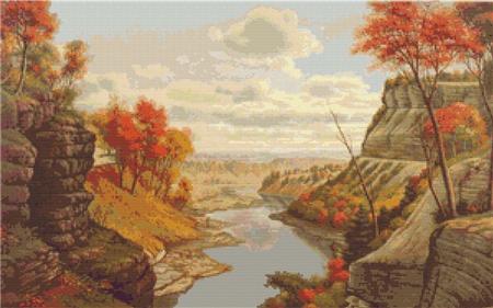 The Gorge At Letchworth Park - Art of Stitch, The