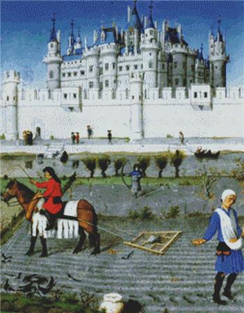 Les Tres Riches Heures du duc de Berry - X Squared Cross Stitch