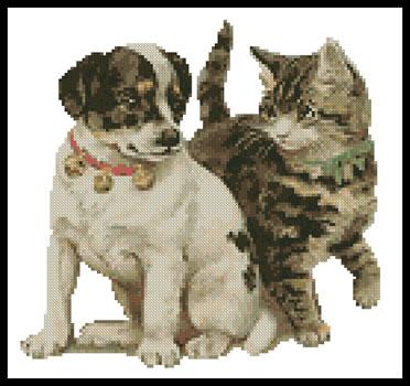 Kitten Puppy - Artecy Cross Stitch