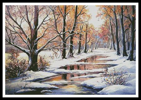 Golden Winter Pastel - Artecy Cross Stitch