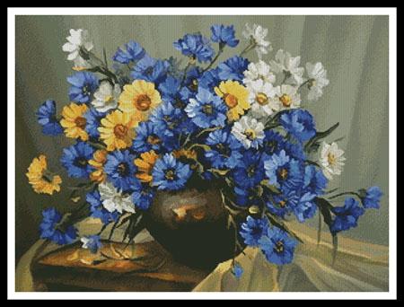 Bouquet Of Blue - Artecy Cross Stitch