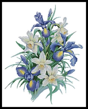Irises Painting - Artecy Cross Stitch