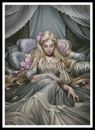 Sleeping Beauty Painting - Artecy Cross Stitch