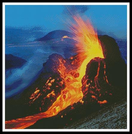 Volcano - Artecy Cross Stitch