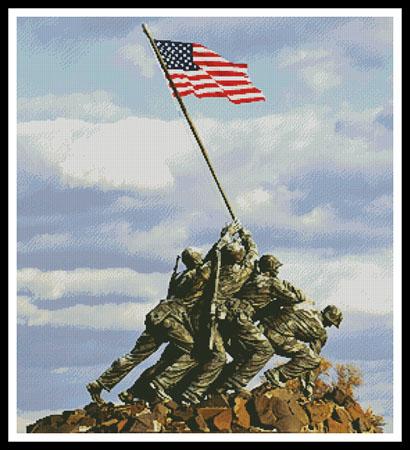 Iwo Jima Memorial - Artecy Cross Stitch