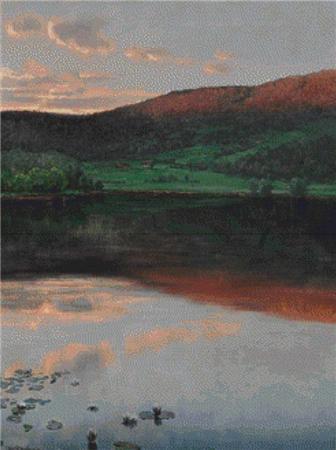 Evening Landscape In Eggedal - X Squared Cross Stitch