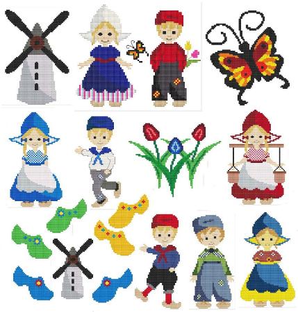 Dutch Kids - Cross Stitch Wonders