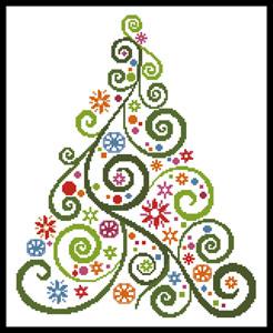 Abstract Christmas Tree - Artecy Cross Stitch