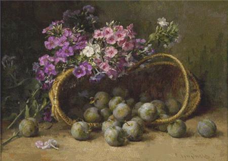 Phlox And Plums - X Squared Cross Stitch