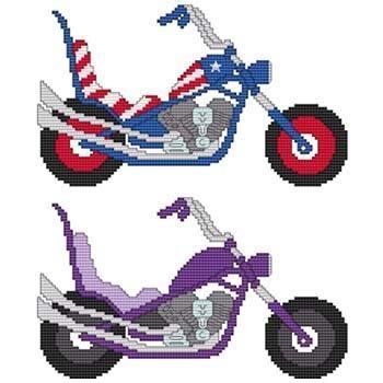 Motorcycle 1 - Cross Stitch Wonders
