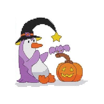 Halloween Penguin Two - Cross Stitch Wonders
