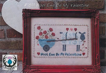 Wool Ewe Be My Valentine - Thistles