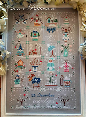 Shabby Winter Calendar - Cuore E Batticuore