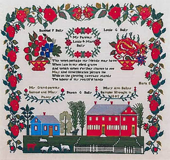 Mary Ann Baily 1842 - Queenstown Sampler Designs