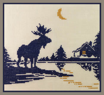 Moose Silhouette 2 - Stitchworks