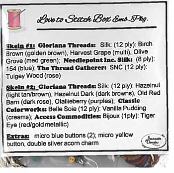 Love to Stitch, Stitch Boxes - Jeannette Douglas Designs