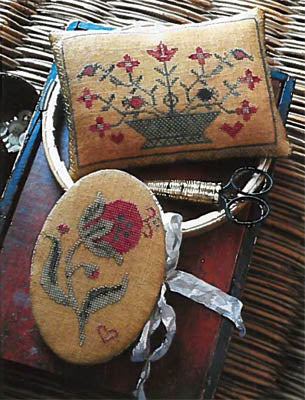 Summer Pomegranate, Needlebook & Pinkeep - Stacy Nash Primitives
