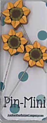 Three Sunflowers Mini Pins - Just Another Button Company