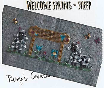 Welcome Spring Sheep - Romy's Creations