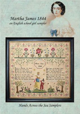 Martha James 1844 - Hands Across the Sea Samplers