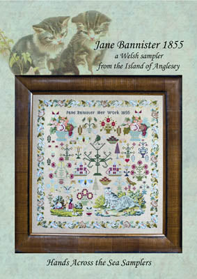 Jane Banister 1855 - Hands Across the Sea Samplers