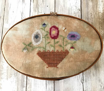 Summer Flowers, Shaker Box Top - Lucy Beam