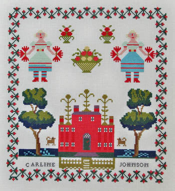 Pom-Pom Girls, Carlene Johnson 1839 - Queenstown Sampler Designs