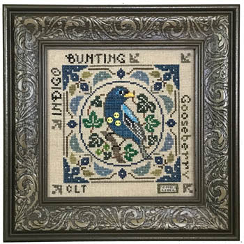 Indigo Bunting: Birdie And Berries Series - Tellin Emblem