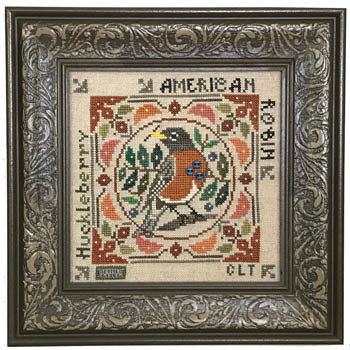 American Robin: Birdie And Berries Series - Tellin Emblem