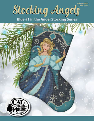 Stocking Angels, Blue #1 - Cat and Mouse Designs