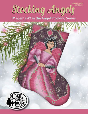 Stocking Angels, Magenta #2 - Cat and Mouse Designs