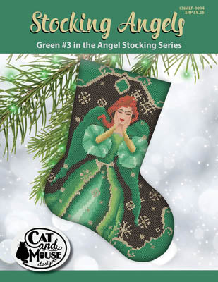 Stocking Angels, Green #3 - Cat and Mouse Designs