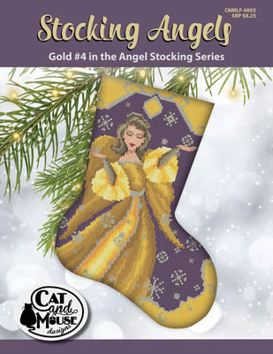 Stocking Angels, Gold #4 - Cat and Mouse Designs