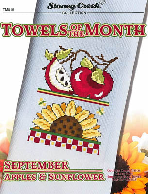 Towels Of The Month - September Apples & Sunflower - Stoney Creek