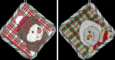Snow Pair Ornaments - Xs and Ohs