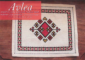 Anatolian Argyle Table Mat - Warm - Avlea Mediterranean Folk