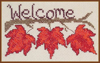 Fall Leaf Welcome - Cross-Point Designs