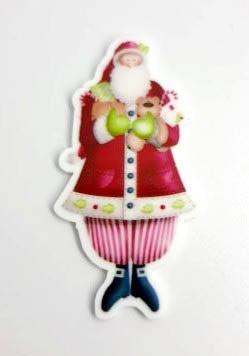 Santa Lovely Magnet - Les Petites Croix De Lucie