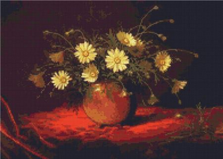 Yellow Daisies In A Bowl - Art of Stitch, The