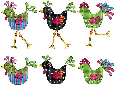 Cool Chicks! - Cross Stitch Wonders