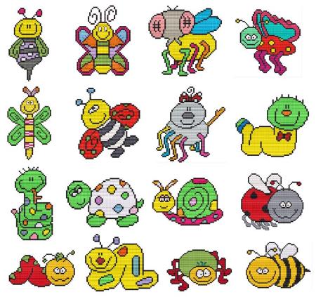 Cute Bugs - Cross Stitch Wonders