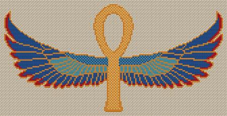 Winged Isis Ankh - Artists Alley