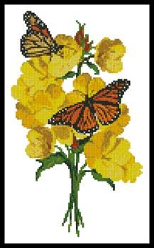 Primrose And Butterfies - Artecy Cross Stitch