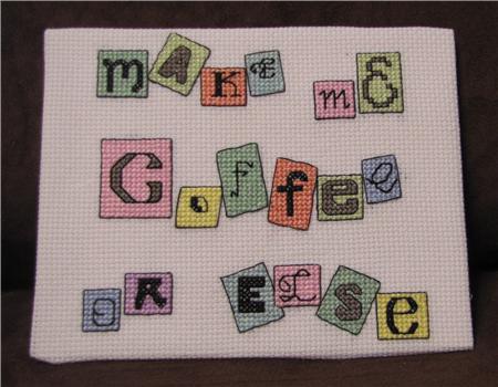 Make Me Coffee - Rogue Stitchery